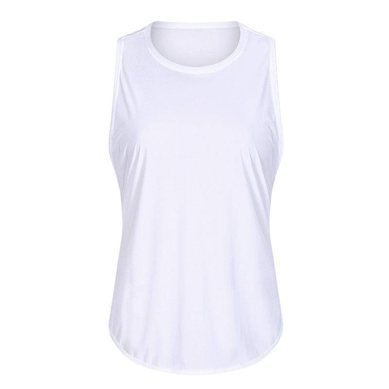 New Yoga Vest Fitness Exercise Sleeveless Blouse Quick-drying Loose Yoga Top