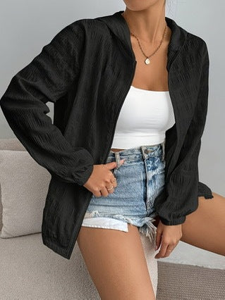 Women's Sun Protection Loose Zip Coat