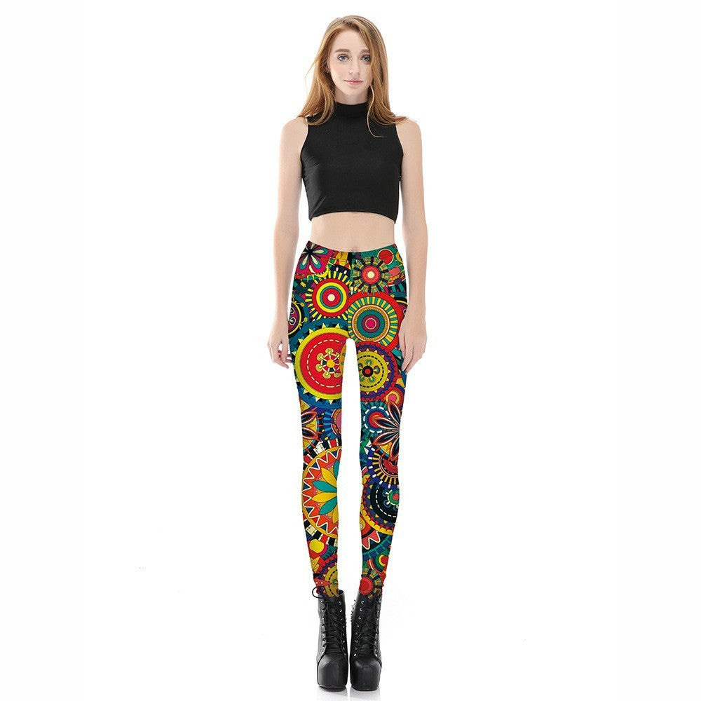 Women's Sports Workout Elastic Hip Lift Leggings