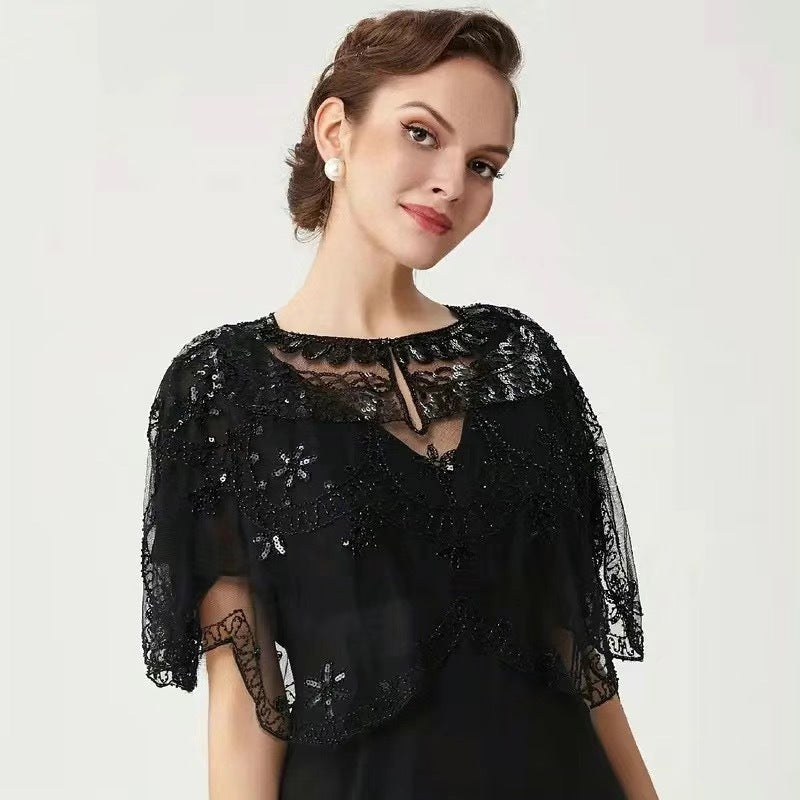 See-through Sequined Small Coat Small Waistcoat