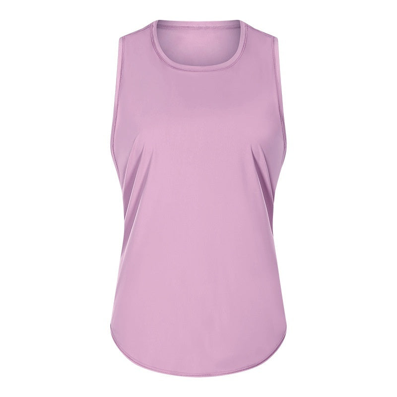 New Yoga Vest Fitness Exercise Sleeveless Blouse Quick-drying Loose Yoga Top
