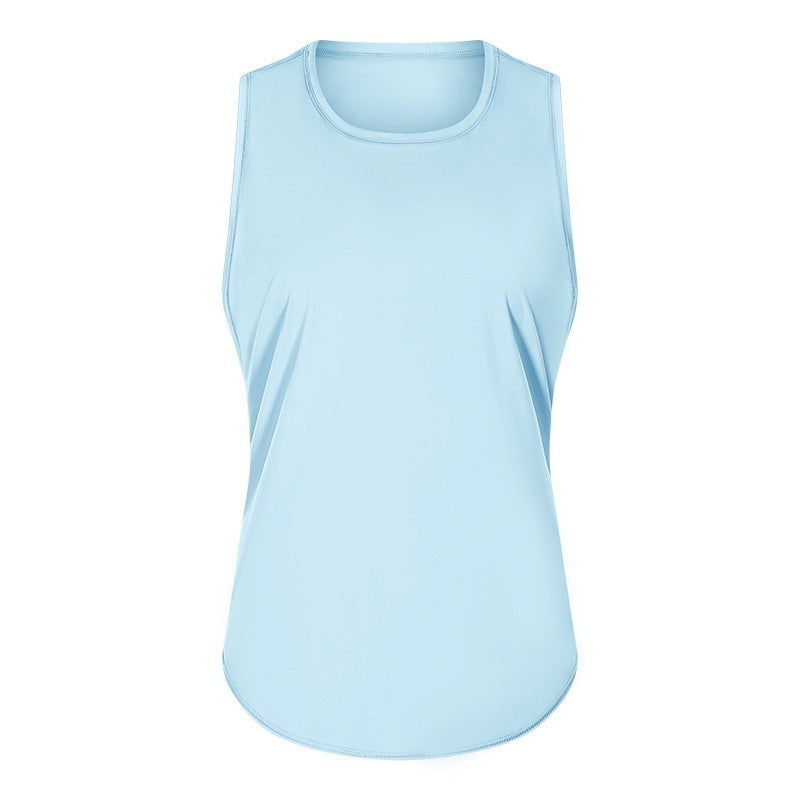 New Yoga Vest Fitness Exercise Sleeveless Blouse Quick-drying Loose Yoga Top