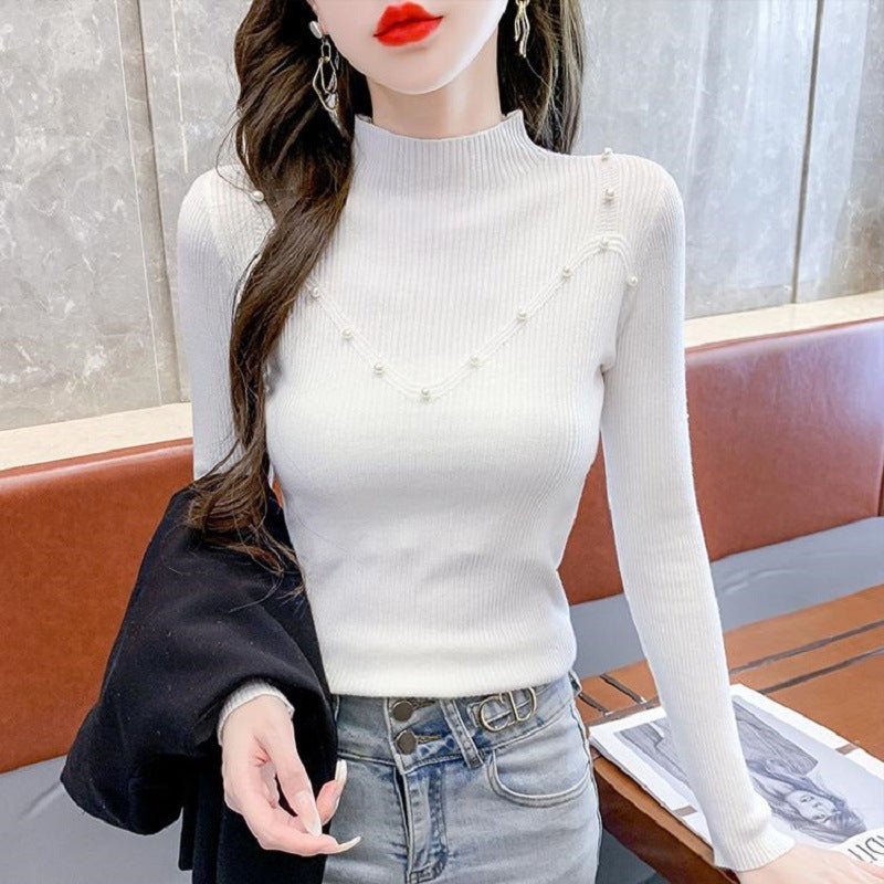Slim Bottoming Shirt Women's Tight High Sense