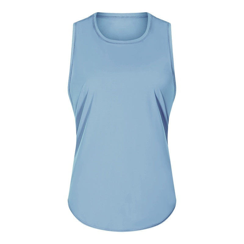 New Yoga Vest Fitness Exercise Sleeveless Blouse Quick-drying Loose Yoga Top