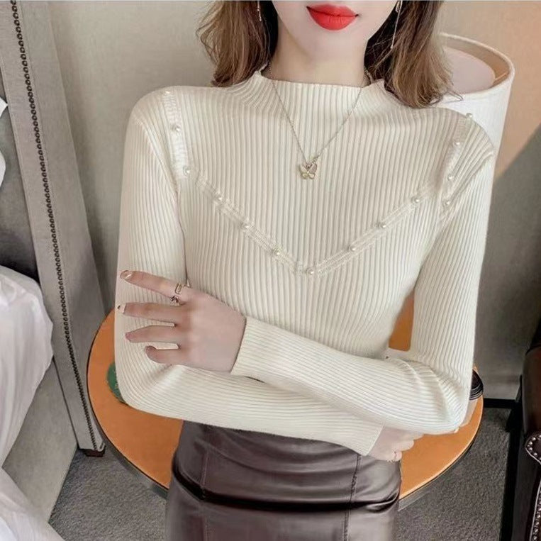 Slim Bottoming Shirt Women's Tight High Sense