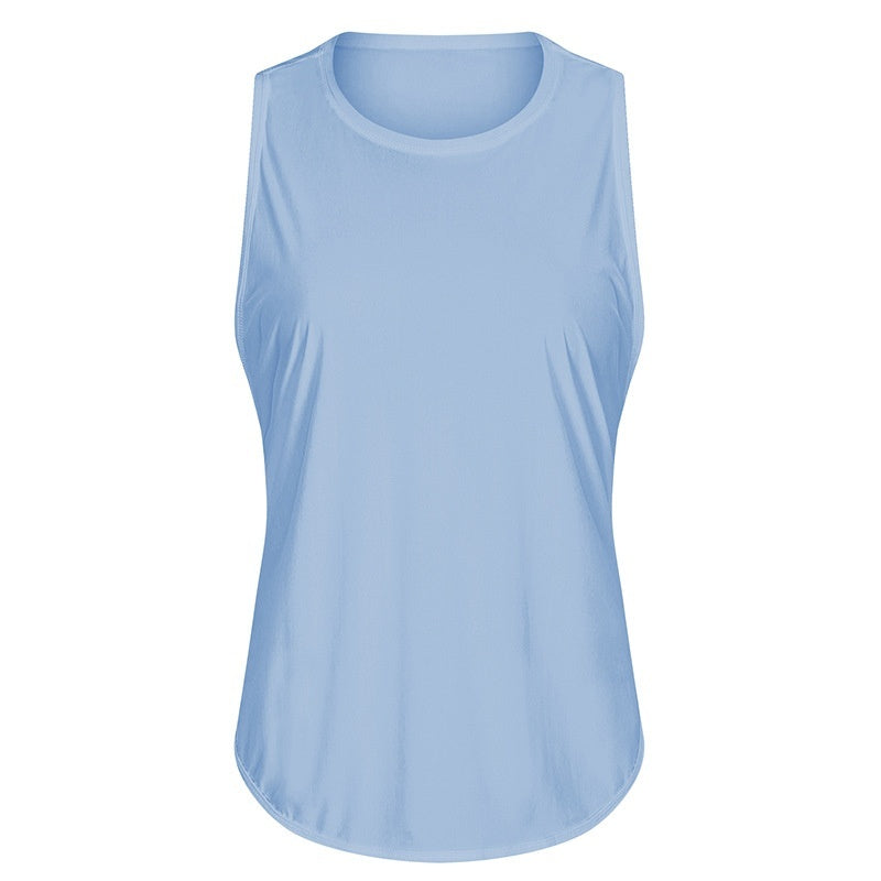New Yoga Vest Fitness Exercise Sleeveless Blouse Quick-drying Loose Yoga Top
