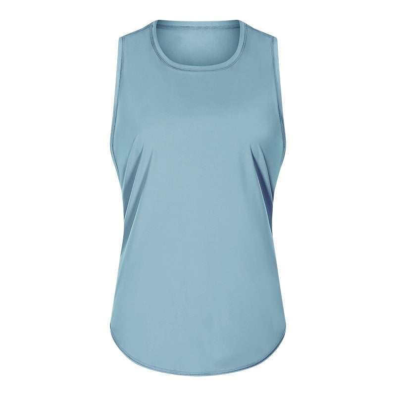 New Yoga Vest Fitness Exercise Sleeveless Blouse Quick-drying Loose Yoga Top